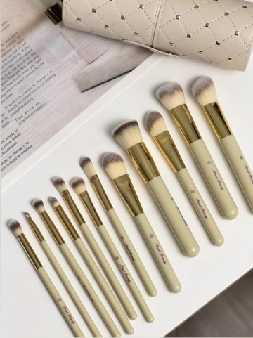 Luxury 12-piece Soft Makeup Brushes+CASE
